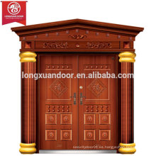 Puertas de exterior personalizadas de fábrica, Puerta de bronce de doble oscilación